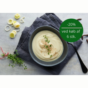 Porre-kartoffelsuppe med timian & �bleeddike, 600g