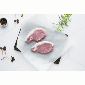 �kologiske Koteletter af kamfilet af Poppelgris, 2stk, 400g.