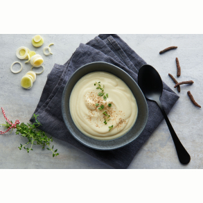 kologisk Porre-kartoffelsuppe med timian & bleeddike, 600g