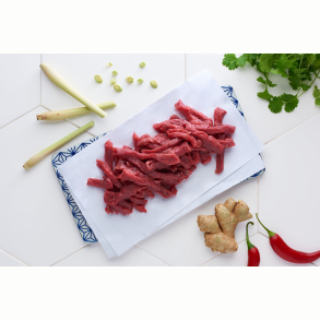 Krogmodnet Stroganoffstrimler af kologisk Mrbrad fra Grsfodret Naturkvg, 400g