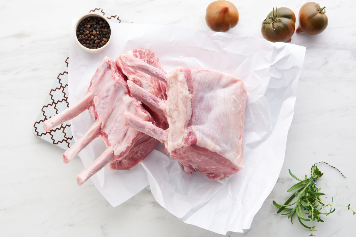 Chuletero/French Rack af Spansk Bellota Sortfodsgris - Sortfodsgris ...