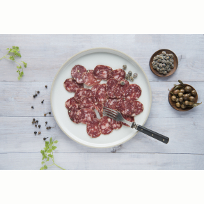 Salchichn Bellota af Fritgende Agernfodret Spansk Sortfodsgris, 100g