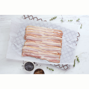 kologisk Trsaltet Bacon i Skiver af Poppelgris fra Hestbjerg, 150g