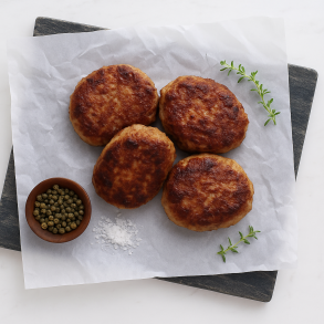 Frikadeller af Dansk kologisk Gris, 4x60g