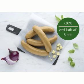 �kologiske Frankfurter P�lser double cheese, 4x130g