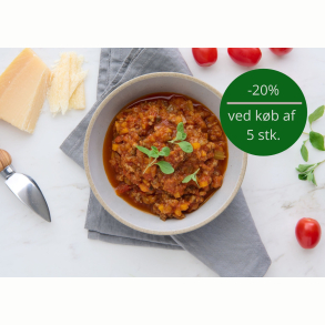Bolognese af Gr�sfodret Okse med R�get Paprika